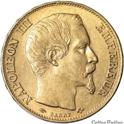 20 francs 1858 BB