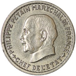 5 FRANCS PETAIN 1941