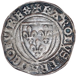 CHARLES VI Blanc dit guénar n.d. Tours