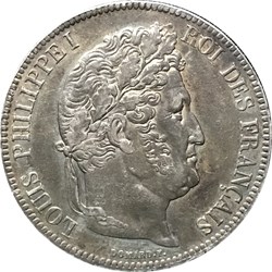 5 FRANCS Louis Philippe 1833 A _ AR5F-0020/C