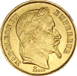 20 francs 1863 BB