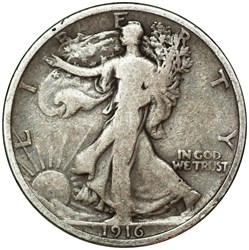 Half dollar 1916 Liberty Walking