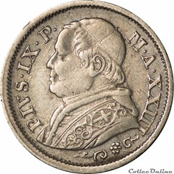 Vatican -10 Soldi 1868 - XXIII - "G-309"