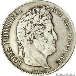 5 FRANCS Louis Philippe 1835 MA _ AR5F-0025
