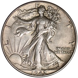Half dollar Liberty 1942