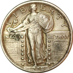 Quarter dollar liberty 1918