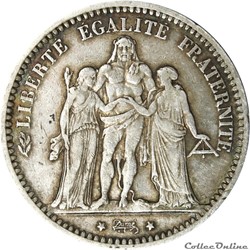 5 FRANCS HERCULE 1870 A _ AR5F-0015
