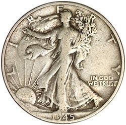Half dollar Liberty 1945 D