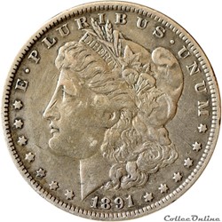 ? ? ? ? ? Morgan dollar 1891 O