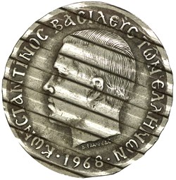 10 Drachmes 1968