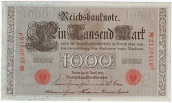 Billet 1000 Mark 21.4.1910 SPL P.44b Allemagne