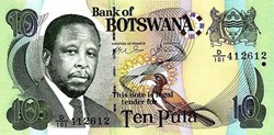 10 Pula 2002 Pick 24a Botswana