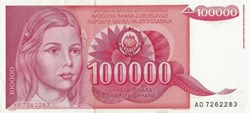 100.000 DINARA - 1989