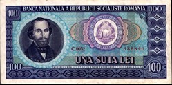 100 lei 1966 Pick 97a Roumanie / 3-12