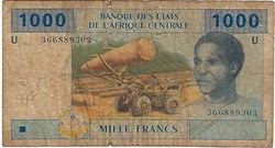 1.000 Francs 2002 Pick 207Uc Cameroun
