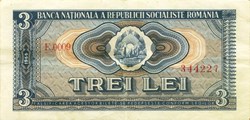 3 lei 1966 Pick 92a Roumanie / 5-85