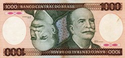 1000 Cruzeiros 1986 Pick 201d Bresil