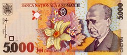 5.000 LEI - 1998 Pick 107b Roumanie / -15