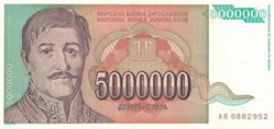 5.000.000 DINARA - 1993