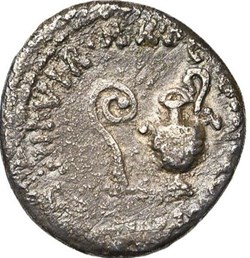 Marcus Antonius and Lucius Munatius Plancus AR Denarius, PRO • COS - Fourré
