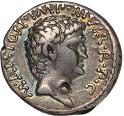 Marcus Antonius and Octavian - Crawford 528/2b RRR!