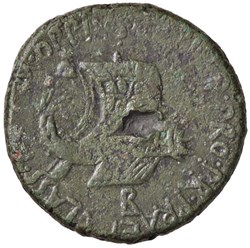 Marcus Antonius ACHAEA Æ 27 Dupondius (Β), Fleet coinage