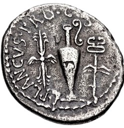 Marcus Antonius and Lucius Munatius Plancus AR Denarius, PRO • COS