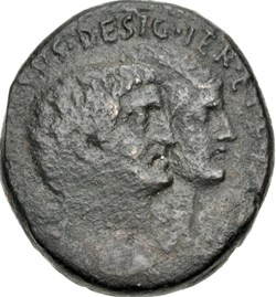 Marcus Antonius ACHAEA Æ As, Fleet coinage Heavy series