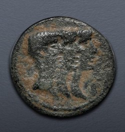 Lepidus, Marcus Antonius and Octavianus Æ half As (Α), IONIA, Ephesus. Earth color patina