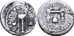 Q. Servilius Caepio (M. Junius) Brutus AR Quinarius