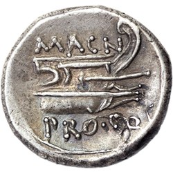 Cnaeus Pompeius Magnus AR Denarius, Numa Pompilius