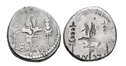 Marcus Antonius AR Denarius, Legio XVI Incusum, Gallica / Germania Superiore