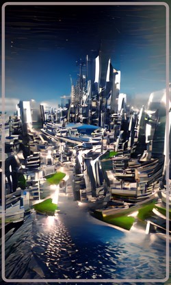 futuristic city