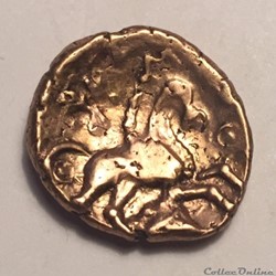 Addedomaros Gold Stater. Six Arm Spiral