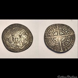 Edward III 1327-77 Groat. Post Treaty.