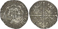Angleterre - Londres 1472-1473 gros (groat) au nom d'Edouard IV