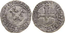 Mâcon 1389 double tournois 2è émission au nom de Charles VI