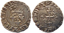 Mâcon 1420-05 gros dit "florette" 6è émission mâconnaise fautée au nom de Charles VI
