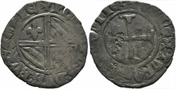 Cuisery 1421-1422 double tournois de type 1 au nom de Philippe-le-Bon