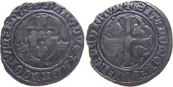 Dijon 1460 blanc à la couronne ducal au nom de Charles VII