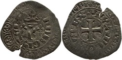 Mâcon 1365-04 à 1385-02 blanc au "K" au nom de Charles V