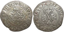 Auxonne 1474-1477 gros à la croix de Saint André au nom de Charles le Téméraire