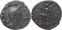 autre romaine 259-260 Salonine antoninien au revers Felicitas frappé à Trèves