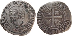 Auxonne 1395-1398 grand blanc type 2 à légendes fautées au nom de Philippe-le-Hardi