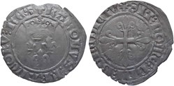 Chalon-sur-Saône 1420 01 à 04 gros dit "florette" au nom de Charles VI