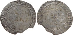 Mâcon ? 1483-09 blanc au soleil au nom de Charles VIII, émission non officielle, fauté