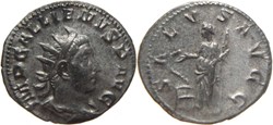 autre romaine 254-256 Gallien antoninien au revers Salus frappé à Viminacium