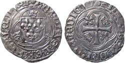 Dijon 1488-04 douzain (blanc aux couronnelles) au nom de Charles VIII