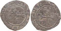Auxerre 1422-1435 denier au nom d'Henri VI d'Angleterre