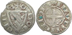 Nevers, comté de, 1254-1262 denier au nom de Eudes de Bourgogne dit de Nevers